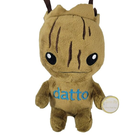 Datto GROOT Plush Stuffed Animal tree Brown Curto Toy with tags attached 10" - Picture 1 of 6